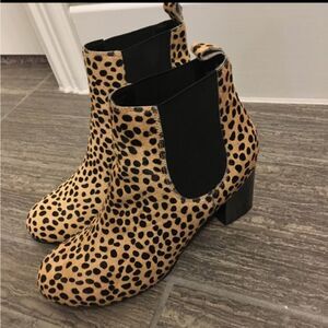 𝅺SOLE Society Cheetah Calf Hair Booties size 7